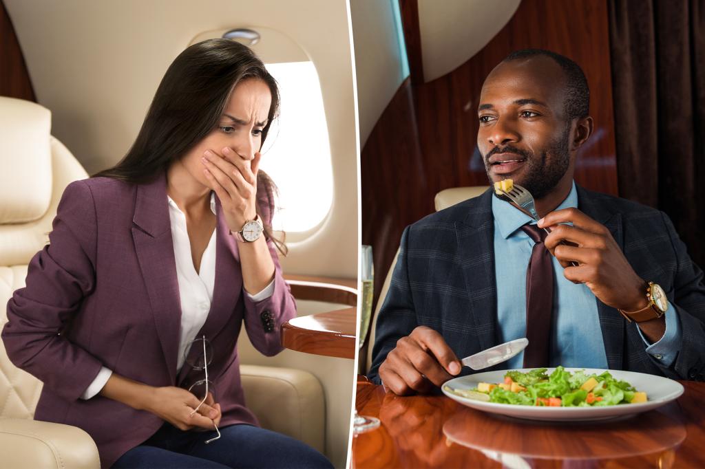 Airplane food can cause gut problems - here's why